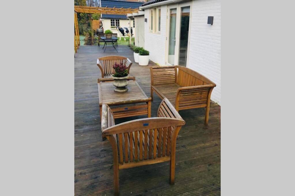 Tiny House In Tuin Van De Statige Villa Mariahof 多德雷赫特 外观 照片